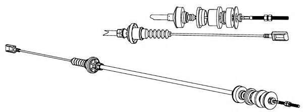 Трос, управление сцеплением
