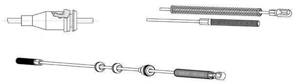 Трос, стояночная тормозная система