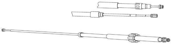 Трос, стояночная тормозная система