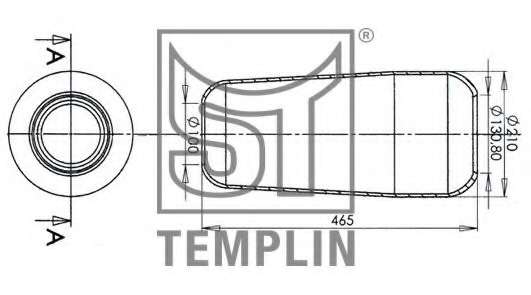 Кожух пневматической рессоры