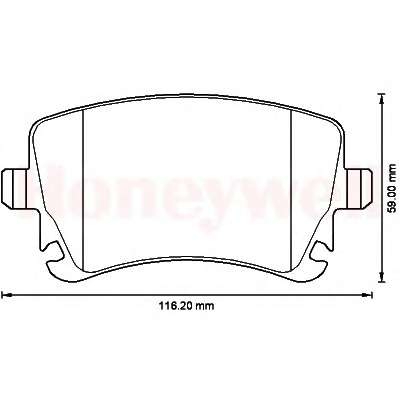 Комплект тормозных колодок, дисковый тормоз