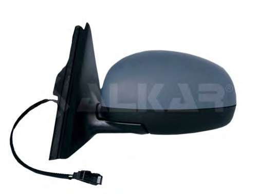 Зеркало заднего вида (под покраску) Skoda Fabia06-14 (R) (механика)