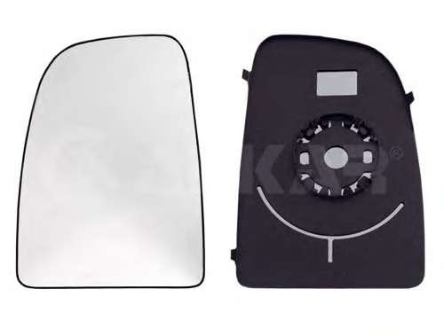 Стекло зеркала Citroen Jumper/ Fiat Ducato/ Peugeot Boxer 06- (L)