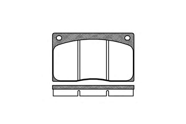 Комплект тормозных колодок, дисковый тормоз