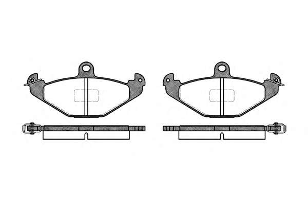 Комплект тормозных колодок, дисковый тормоз