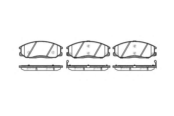 Комплект тормозных колодок, дисковый тормоз