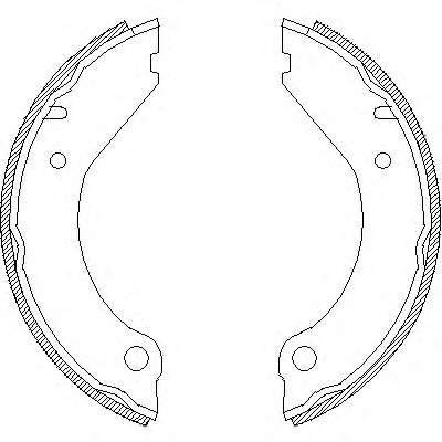 Комплект тормозных колодок, стояночная тормозная система