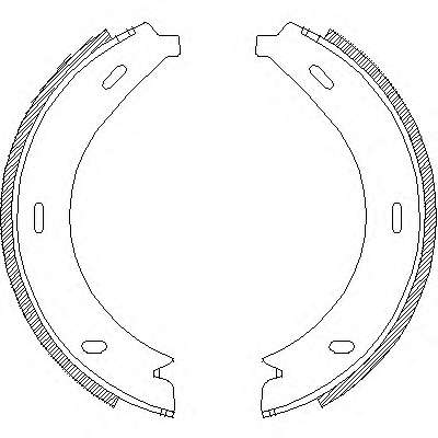 Комплект тормозных колодок, стояночная тормозная система