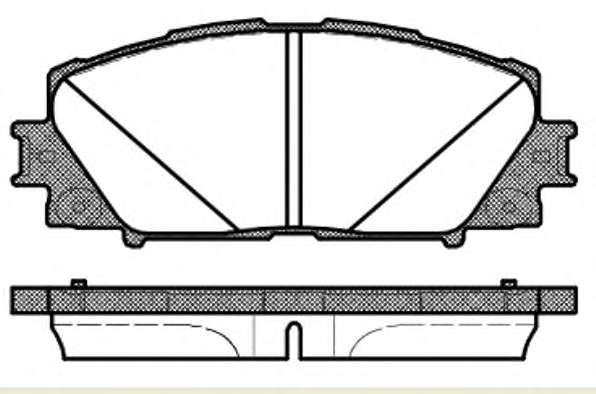 Комплект тормозных колодок, дисковый тормоз