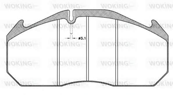 Комплект тормозных колодок, дисковый тормоз