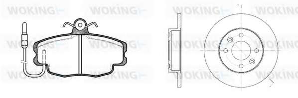 Комплект тормозов, дисковый тормозной механизм