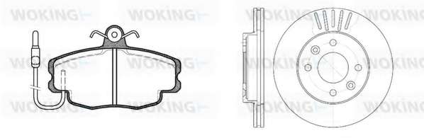 Комплект тормозов, дисковый тормозной механизм