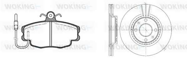 Комплект тормозов, дисковый тормозной механизм