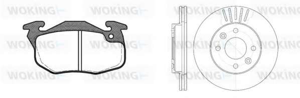 Комплект тормозов, дисковый тормозной механизм