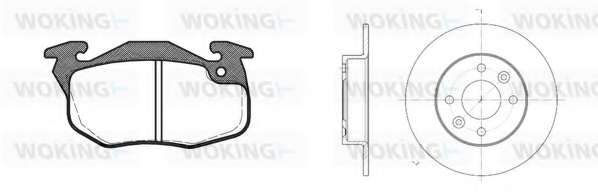 Комплект тормозов, дисковый тормозной механизм