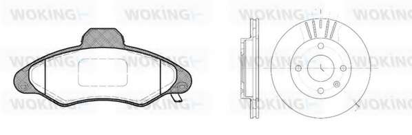 Комплект тормозов, дисковый тормозной механизм