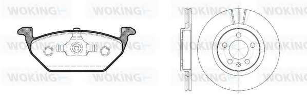 Комплект тормозов, дисковый тормозной механизм