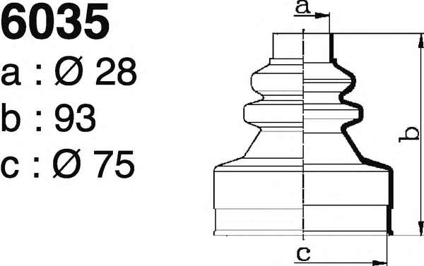 Комплект пылника, приводной вал
