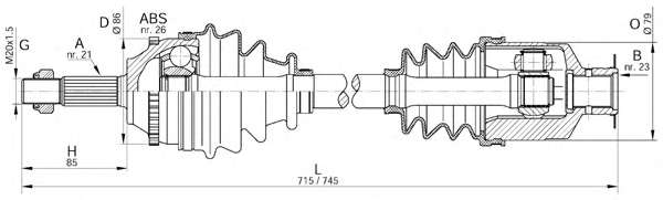 Приводной вал
