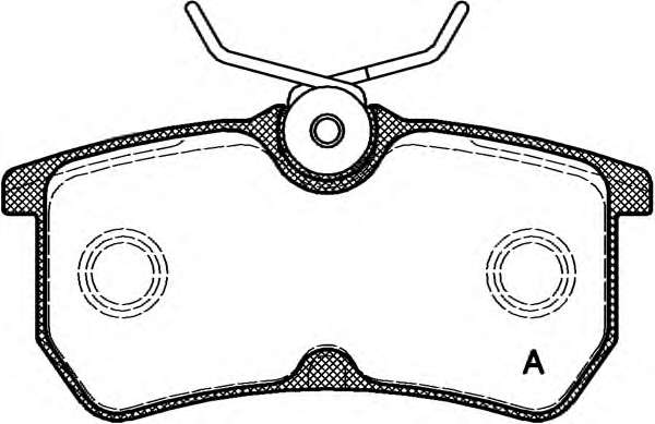Комплект тормозных колодок, дисковый тормоз