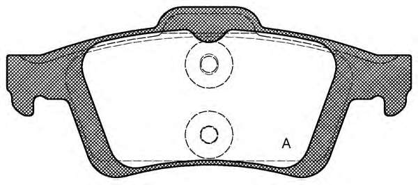 Комплект тормозных колодок, дисковый тормоз