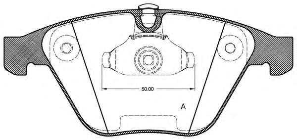 Комплект тормозных колодок, дисковый тормоз
