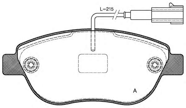 Комплект тормозных колодок, дисковый тормоз