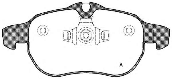 Комплект тормозных колодок, дисковый тормоз