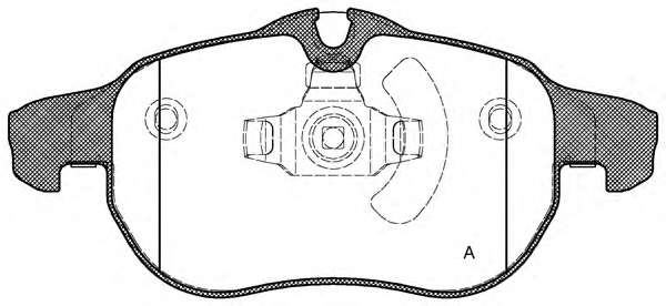Комплект тормозных колодок, дисковый тормоз
