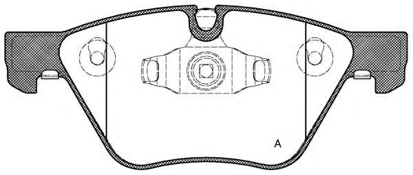 Комплект тормозных колодок, дисковый тормоз