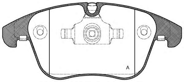 Комплект тормозных колодок, дисковый тормоз