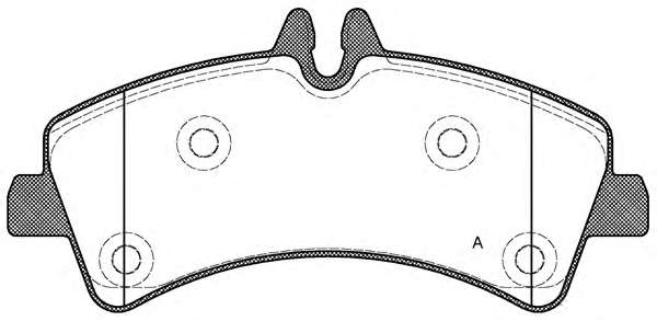 Комплект тормозных колодок, дисковый тормоз