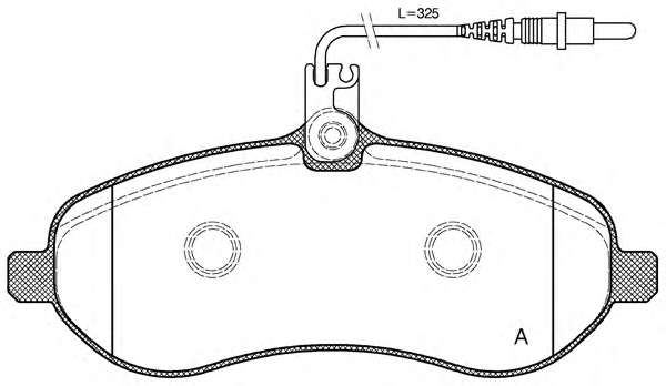 Комплект тормозных колодок, дисковый тормоз