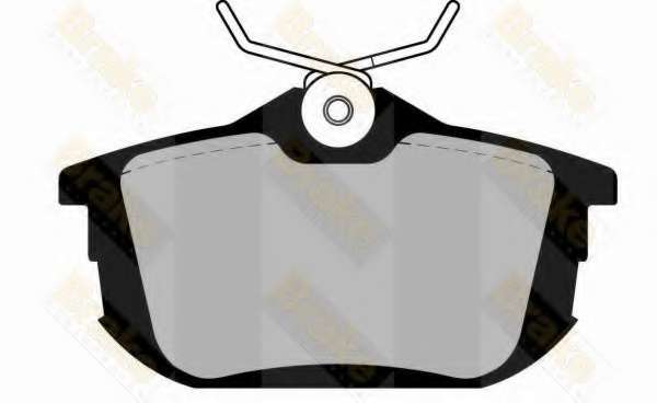 Комплект тормозных колодок, дисковый тормоз