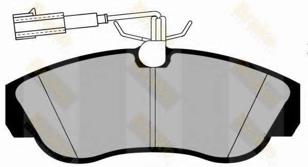 Комплект тормозных колодок, дисковый тормоз