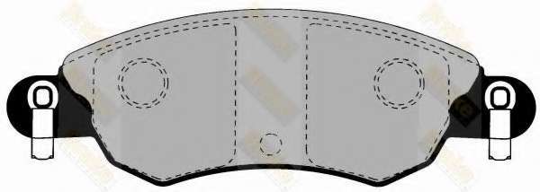 Комплект тормозных колодок, дисковый тормоз