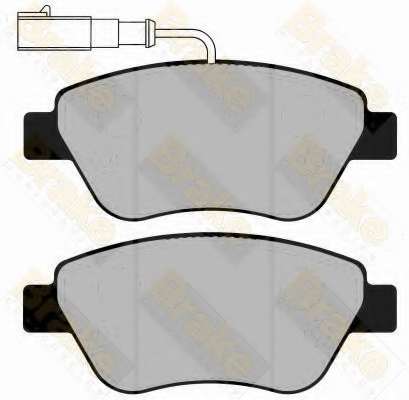 Комплект тормозных колодок, дисковый тормоз