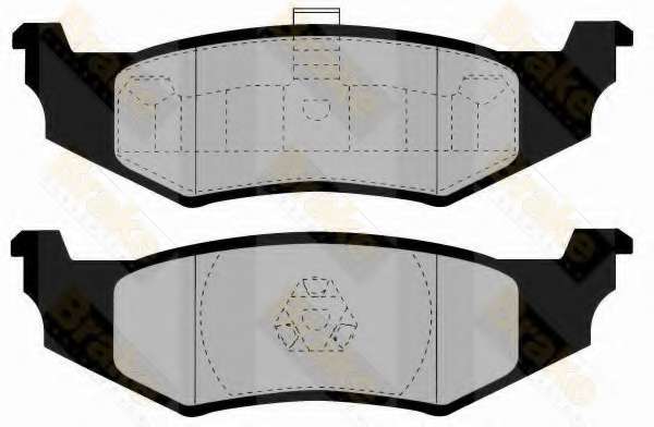 Комплект тормозных колодок, дисковый тормоз