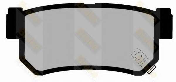 Комплект тормозных колодок, дисковый тормоз