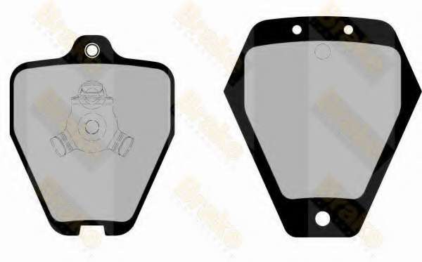 Комплект тормозных колодок, дисковый тормоз