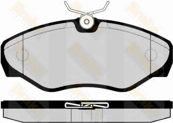 Комплект тормозных колодок, дисковый тормоз