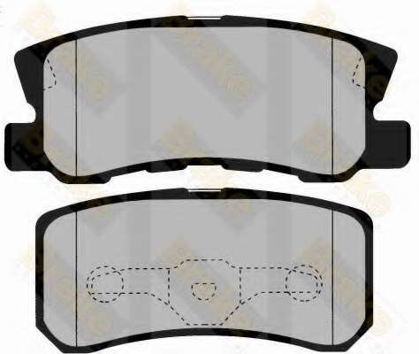 Комплект тормозных колодок, дисковый тормоз