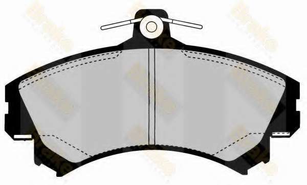 Комплект тормозных колодок, дисковый тормоз