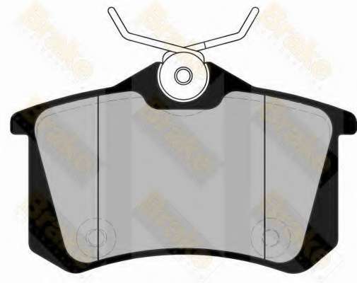 Комплект тормозных колодок, дисковый тормоз