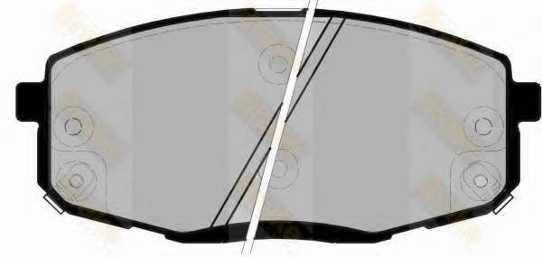 Комплект тормозных колодок, дисковый тормоз