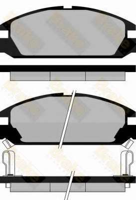 Комплект тормозных колодок, дисковый тормоз