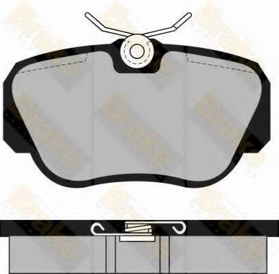 Комплект тормозных колодок, дисковый тормоз