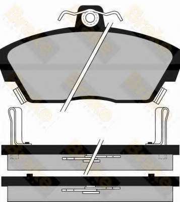 Комплект тормозных колодок, дисковый тормоз