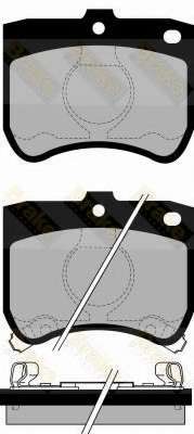 Комплект тормозных колодок, дисковый тормоз