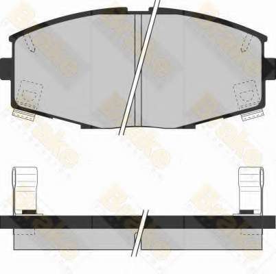Комплект тормозных колодок, дисковый тормоз